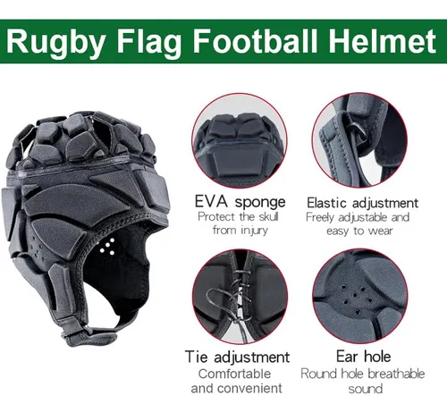 Flag Football Helmet Youth, Adjustable Soft Shell