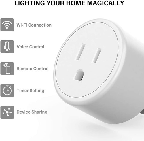 Enchufe Inteligente Wifi Funciona Con Alexa Google Home 10a
