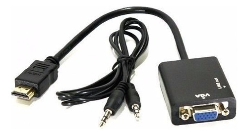 Cable conversor Hdmi X Vga y adaptador de proyector HDTV