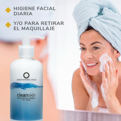 Clean Skin Emulsion Limpieza Oil Free 250g Lab Once La Plata