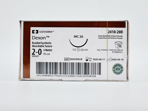Sutura Dexon 2-0 (vycril) Ref: 2410-20d Covidien