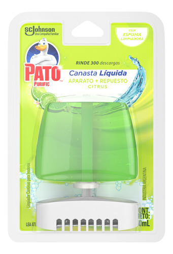 Canasta Líquida Para Inodoro Pato Citrus Aparato + Rep X 6  