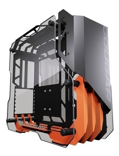 Gabinete Gamer Cougar Blazer Essence Preto/laranja Mid Tower Cor Preto com Laranja