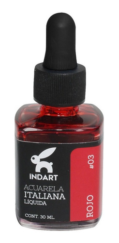 Imagen 2 de 4 de Acuarela Italiana Indart, Kit Colores Primarios 4 Pzs 30 Ml