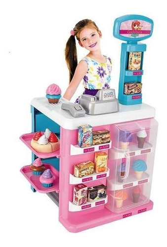 Confeitaria Infantil Com 24 Acessórios C/ Som E Luz Cód 8047