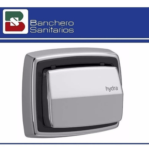 Válvula Descarga Inodoro+tapa Con Tecla Hydra Max Cromo P