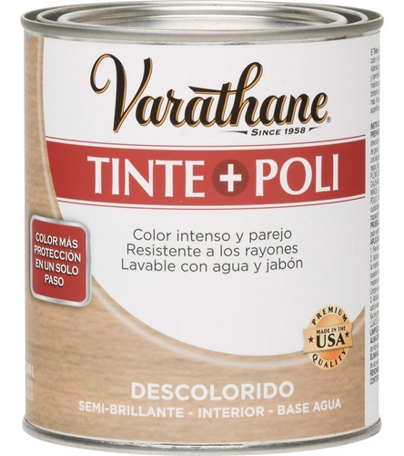 Tinte Y Poliuretano Varathane Descolorido Madera 0.946 L