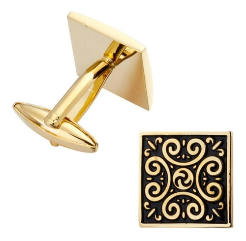 Imagen 2 de 4 de 2 Pares De Gemelos De Latón Para Camisa, Color: Dorado, Esta