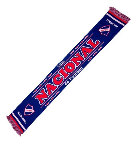 Bufanda Fútbol Club Nacional De Football Azul Unico