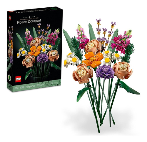 Lego Kit De Construcción Ramo De Flores 10280 Nuevo 756pz