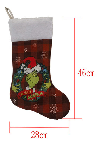 Adornos Navideños Calcetín Navideño Grinch
