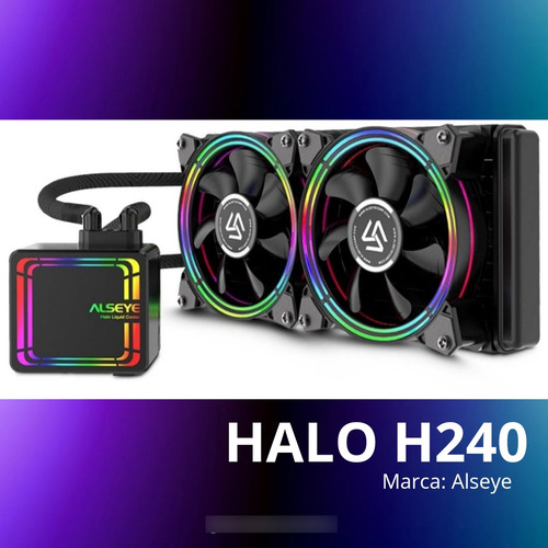 Disipador Líquido Cpu Rgb Alseye H240 -4.0 Intel / Amd
