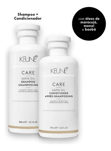 Kit Keune Care Satin Oil Duo Shampoo 300ml E Cond 250ml