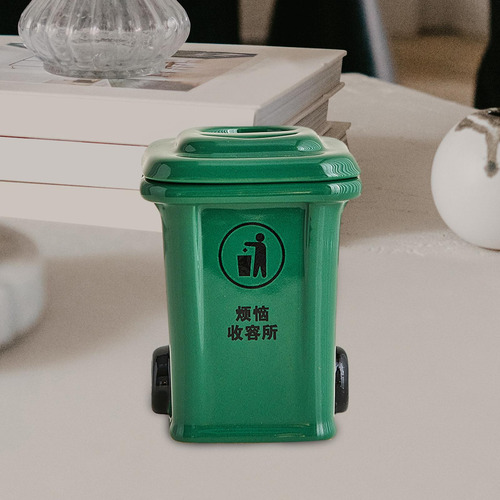 Bandeja De Cinzas Decorativa Para Recipiente Em Forma Verde
