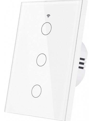 Interruptor De Parede Inteligente Wi-fi 3 Botões Smart Life