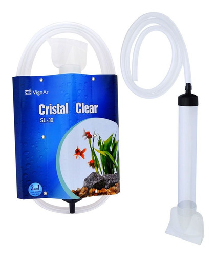 Sifão Para Limpeza De Aquário Cristal Clear Sl-30 Vigoar