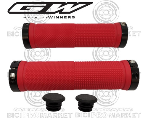 Grip Bicicleta Gw Mangos Puño Manilares Con Anillo Bloqueo