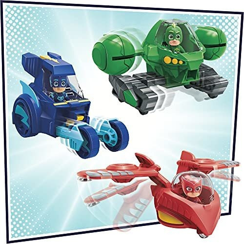 Pj Masks - Juguete Preescolar Combinador Jet 3 En 1, Juego D