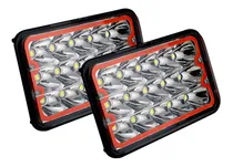 Comprar Par Faros Alta Baja 15 Led Unidad H4 Contorno Cob Color 4x6