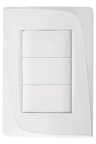 Placa Cega + Bastidores Tendenza Branco Pezzi Linha 50.000