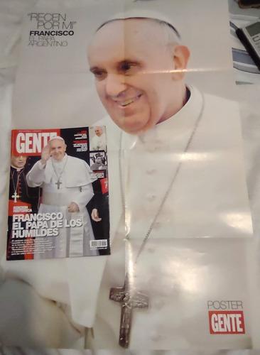Revista Gente 03/2013 Papa Francisco + Poster Bergoglio Papa