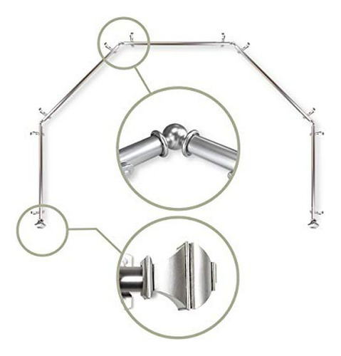Rod Desyne 13-16  Moyat Barra Para Cortina De Ventana Saledi