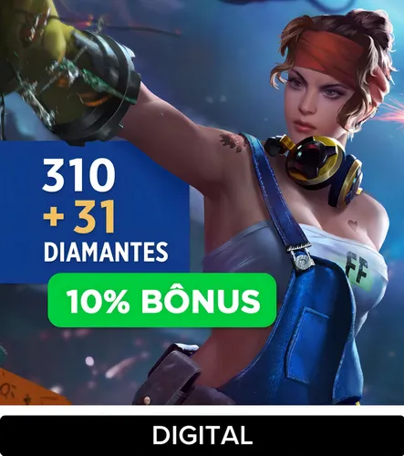 Free Fire - 310 Diamantes + 10% De Bonus Gift Card (Digital)