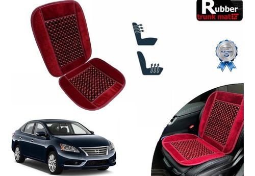 Cubre Respaldo Vino Asiento Bolitas Nissan Sentra 2014