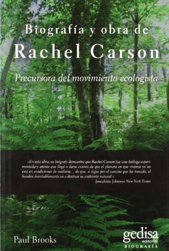 Biografãâa Y Obra De Rachel Carson, De Brooks, Paul. Editorial Gedisa, Tapa Blanda En Español