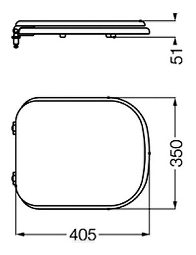 Ferrum Bari Tapa Para Inodoros Herraje Nylon Blanco Tkxm