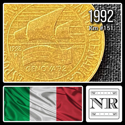 Italia - 200 Liras - Año 1992 - Km #151 - Expo Genoa '92