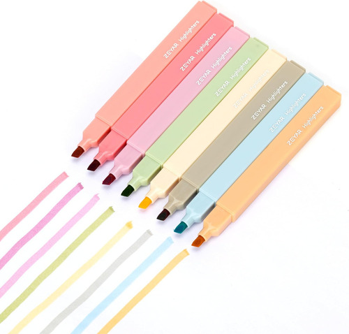 Lindos Rotuladores Zeyar Aesthetic, Colores Crema, Chip