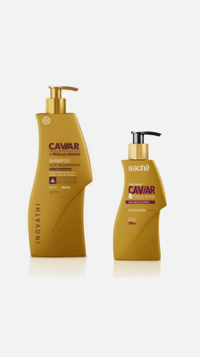 Shampoo E Condicionador Caviar E Pérolas Negras Original