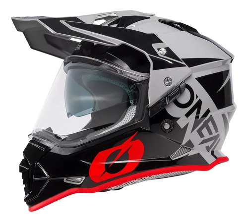 Casco Oneal Doble Propósito Sierra R V.23 Gr/bl/rd