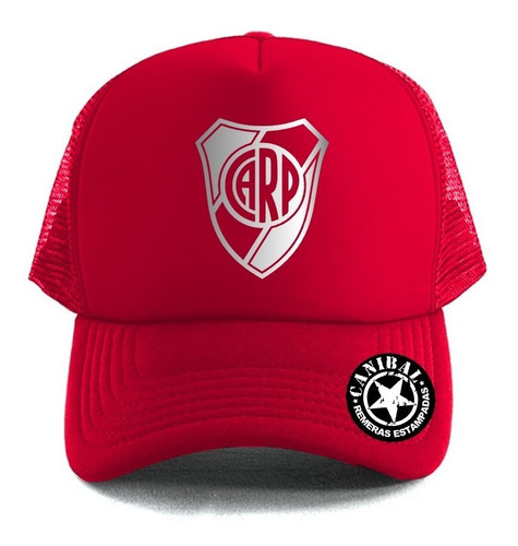 Gorras Trucker River Plate Escudo Plateado Remeras Canibal