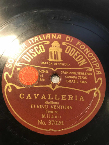 Elvino Ventura - Coro - Odeon Fonotipia 37020 - 37032