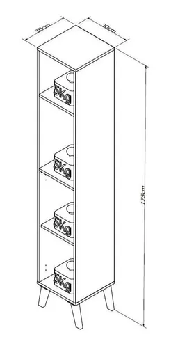 Armario Panelero Multiuso De 1 Puerta Cocina O Baño Estantes