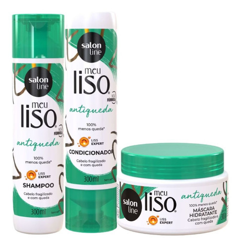 Kit Salon Line Meu Liso Antiqueda C/3