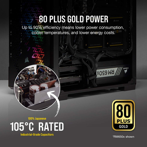 Fonte De Alimentação Corsair Rmx Series Rm1000x 1000w 80+ Go