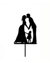 Comprar Cake Topper Casamiento Boda Familia Nena Personalizado 