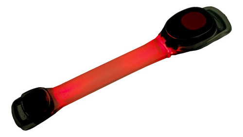 Imagen 4 de 8 de Luz Roja Brazalete Silicona Seguridad Led Running Ciclismo
