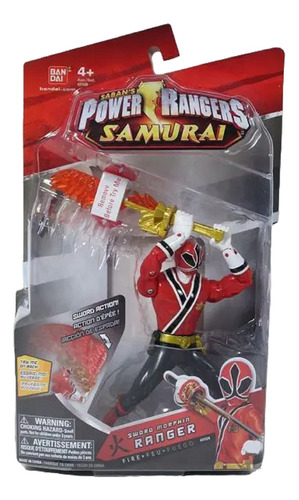 Figura Power Ranger Saban's Samurai De Bandai