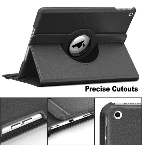 Funda Giratoria 360 Samsung 10.2 Para Tabletas 2021 2020 201 Negro