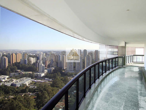 Imagem 2 de 15 de Cobertura 5 Dormitórios 4 Suítes 6 Vagas, Com 3 Elevadores Nos 2 Andares ,no Panamby - Py1809