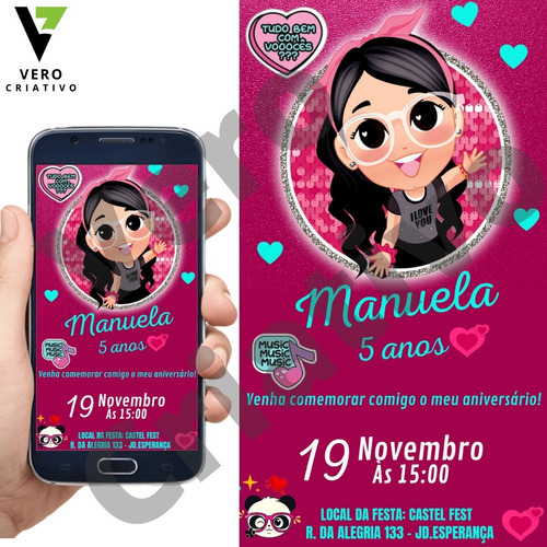 Imagem 2 de 8 de Convite De Aniversário Tema Da Luluca Para Whatsapp