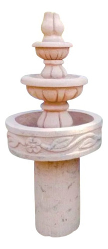 Fuente De Agua Circular 3 Niveles Con Pedestal (altura 1.50)