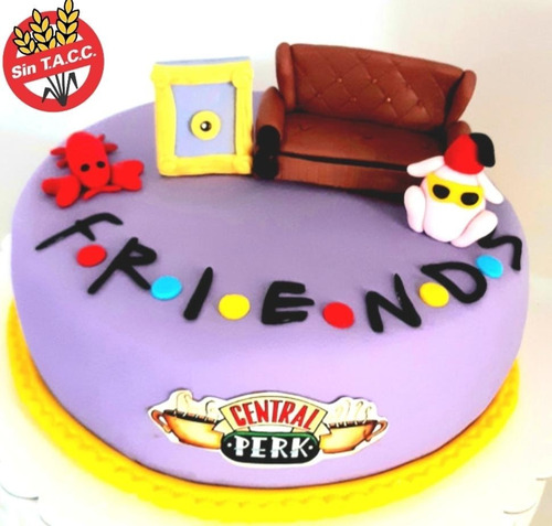 Torta Decorada Sin Tacc Friends Serie