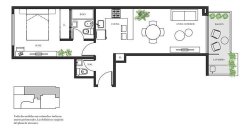 Imagen 4 de 18 de 2 Amb C/ Baño Y Toilette - Lavadero - Amenities