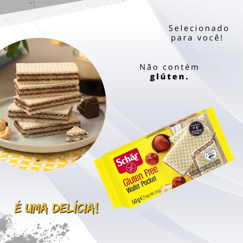 Schär Biscoito Wafer Pocket Sem Glúten 50g