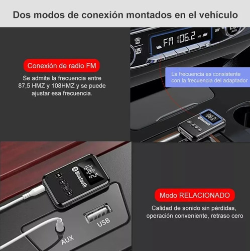 Transmisor/receptor Bluetooth 5.0 Lcd Para Pc Tv Bocina Weixing